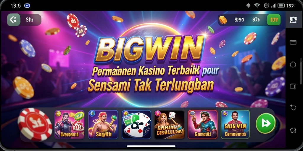 Tampilan gameplay <strong>BIGWIN</strong> yang mendebarkan dan menyenangkan.
