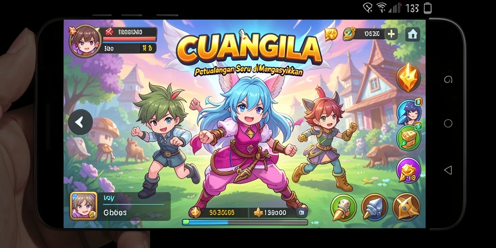 Gameplay seru dan karakter-karakter menarik dalam CUANGILA.