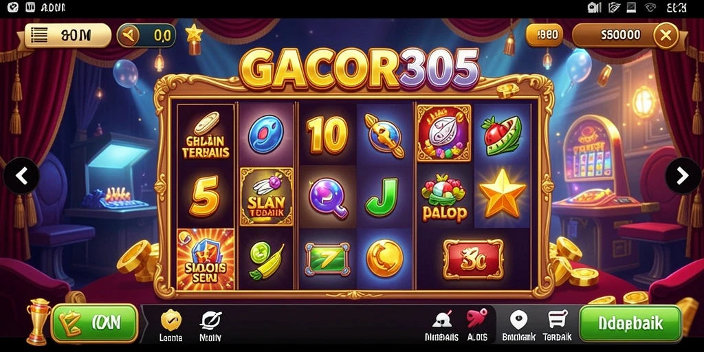 Tampilan menarik dari gameplay slot GACOR305 yang mendebarkan.