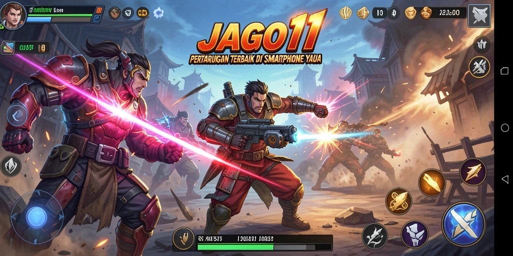 Tampilan aksi pertarungan intens di JAGO11.