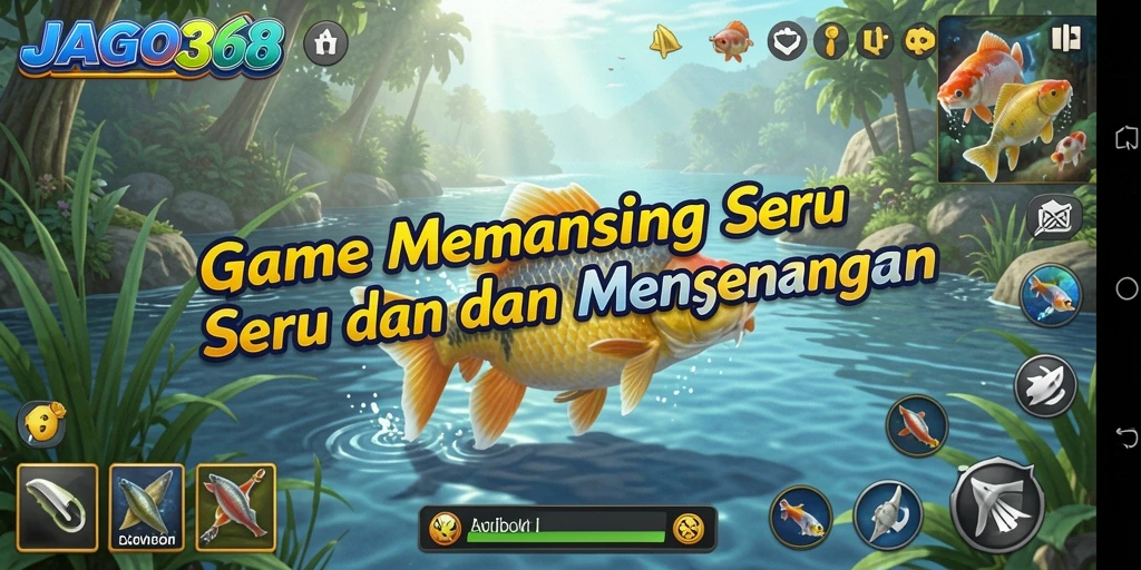 Gameplay JAGO368 menampilkan pengalaman memancing yang menakjubkan dan realistis.