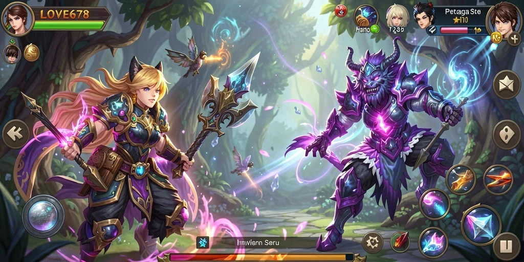 Tangkapan layar menunjukkan gameplay menarik LOVE678 dalam suasana petualangan.