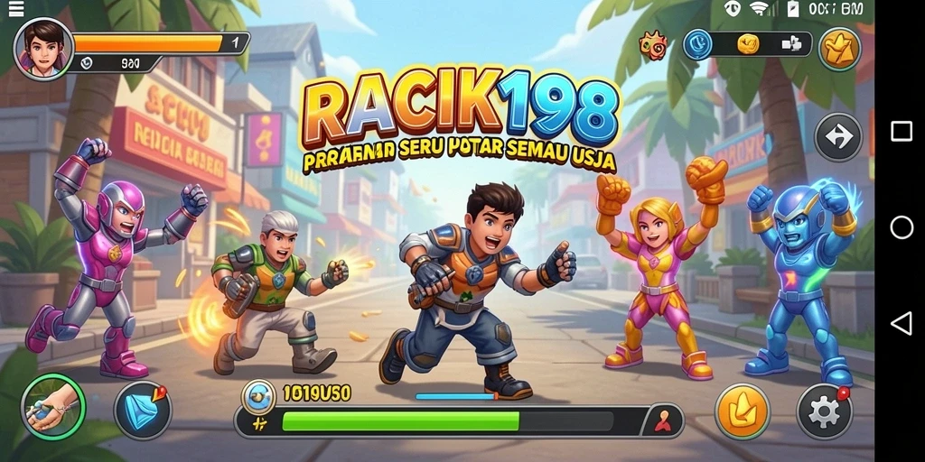 Tampilan gameplay seru dari RACIK198 dengan grafis menarik.