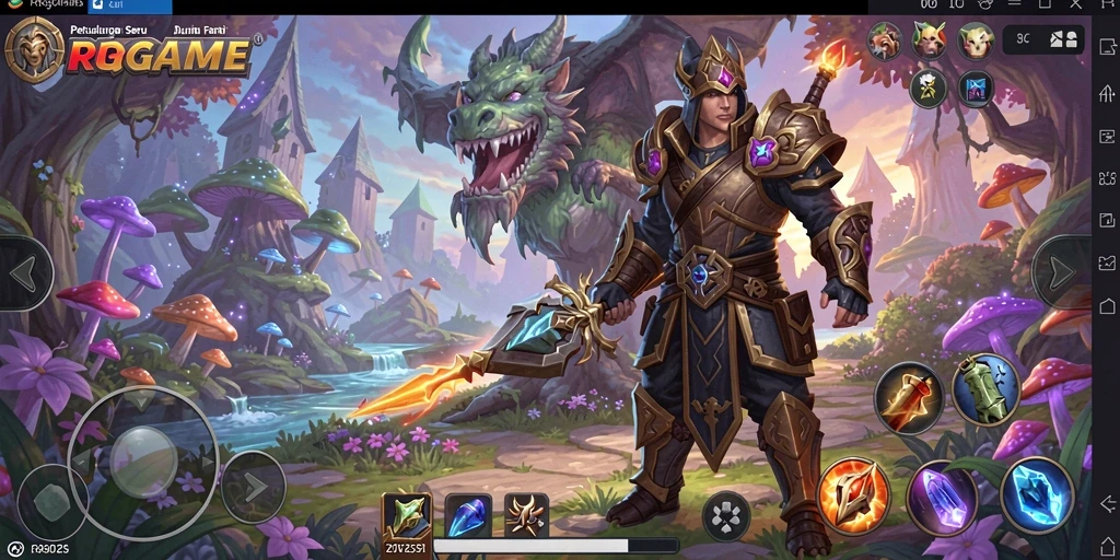 Menampilkan gameplay RPGAME yang seru dan menantang.