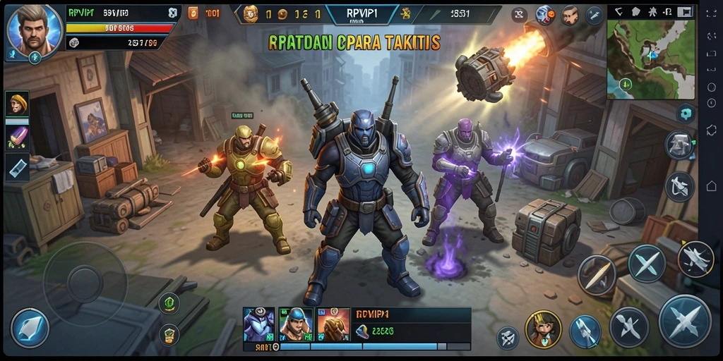 Tampilan gameplay RPVIP1 dengan taktik yang mendebarkan.