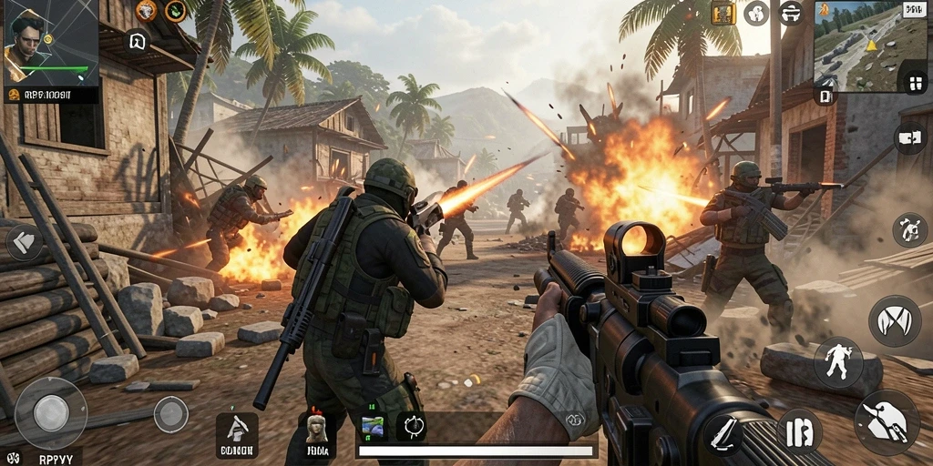 Gameplay menegangkan dalam RPYYY menunjukkan aksi epik antar pemain.