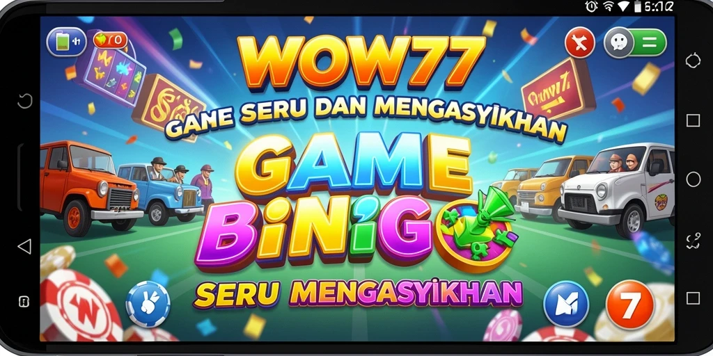 Screenshot gameplay WOW77 menampilkan momen mendebarkan saat bermain Bingo.